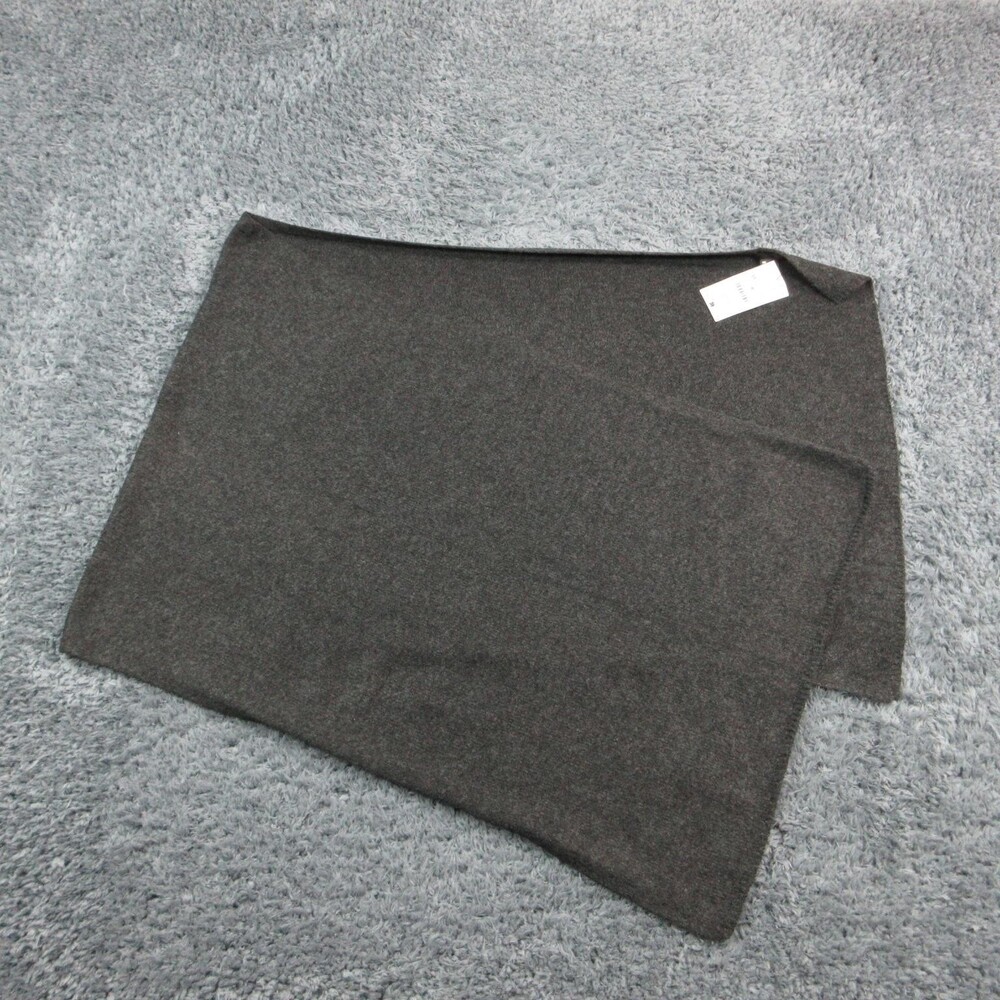Zara Scarf Womens Medium Gray Wrap Shawl Wool Rectangle Knit NWT Multifunctional